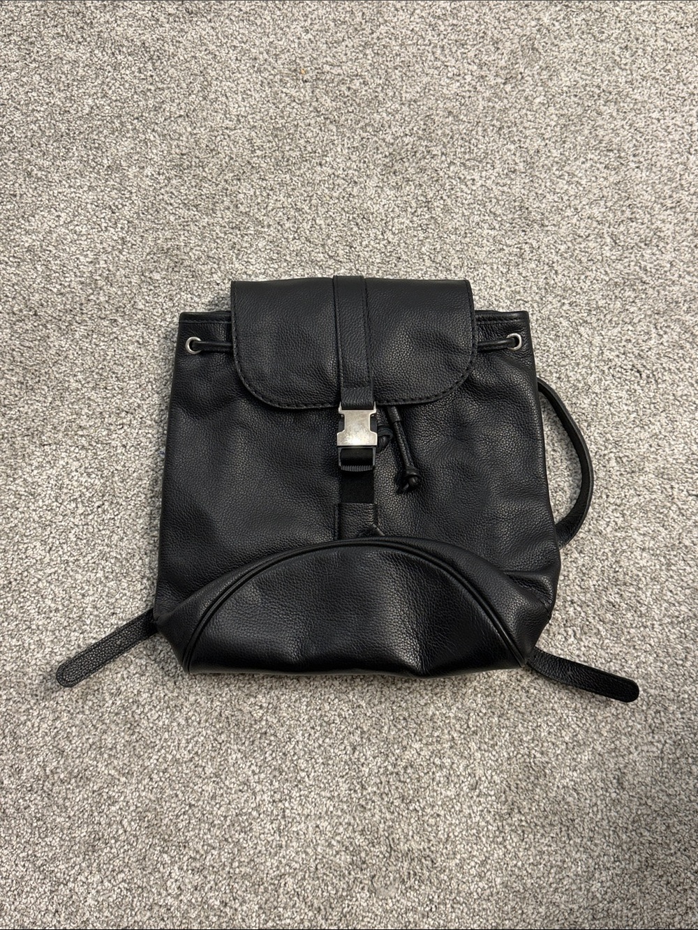 Roots Black Leather Bag
